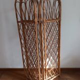 Vintage rattan screen