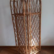 Paravent en rotin vintage