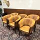 Ensemble de chaises en cuir de mouton anglais classique