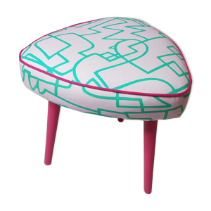 Tabouret tripode des sixties relooké