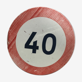 Panneau de signalisation routière limité à 40