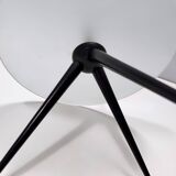 Tripod Beech and Glass Side Table, Italy, 1980s