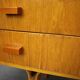 1960s František Mezulaník Mid-Century Maple Nightstands with Black and White Glass