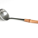 Stainless steel ladle with bamboo handle, 60s