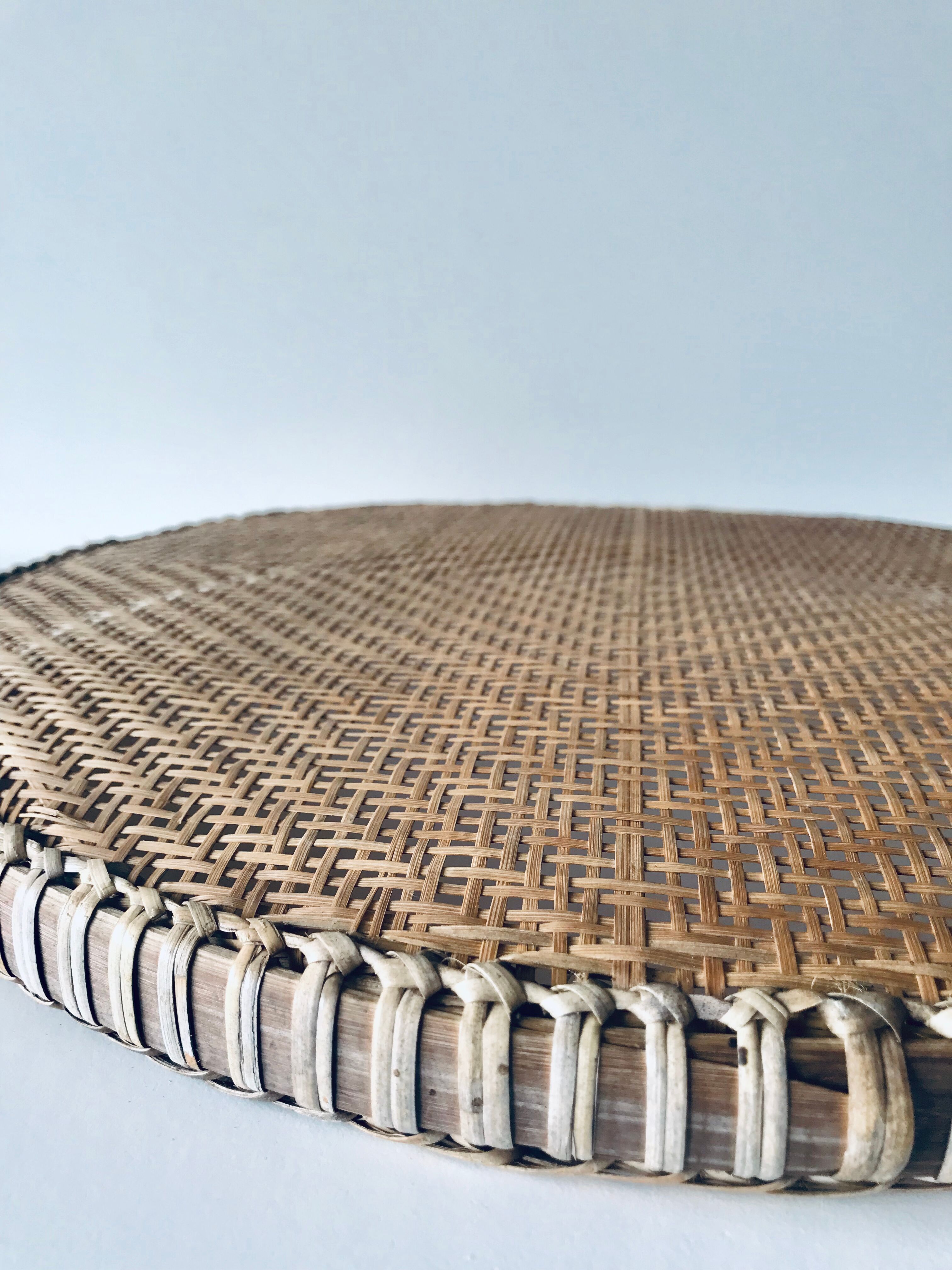 Ancient wicker tray