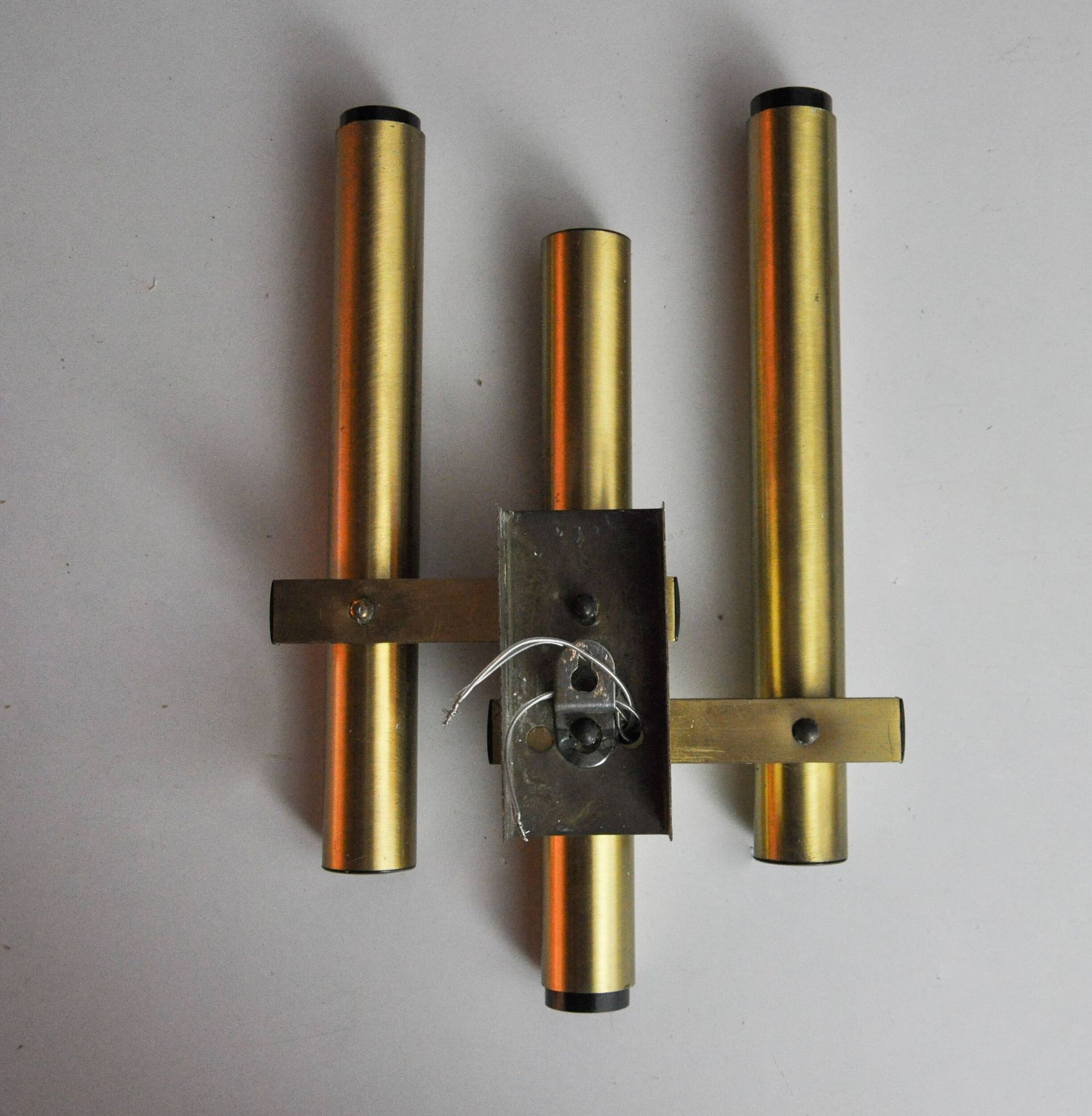 TUBULAR WALL LIGHT FROM MAISON SCIOLARI, 3 LIGHTS, ITALY, 1970