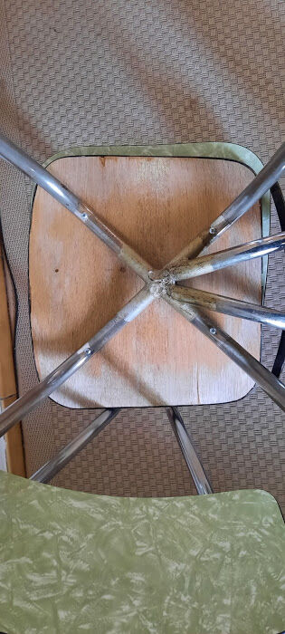 Lot of vintage formica chairs