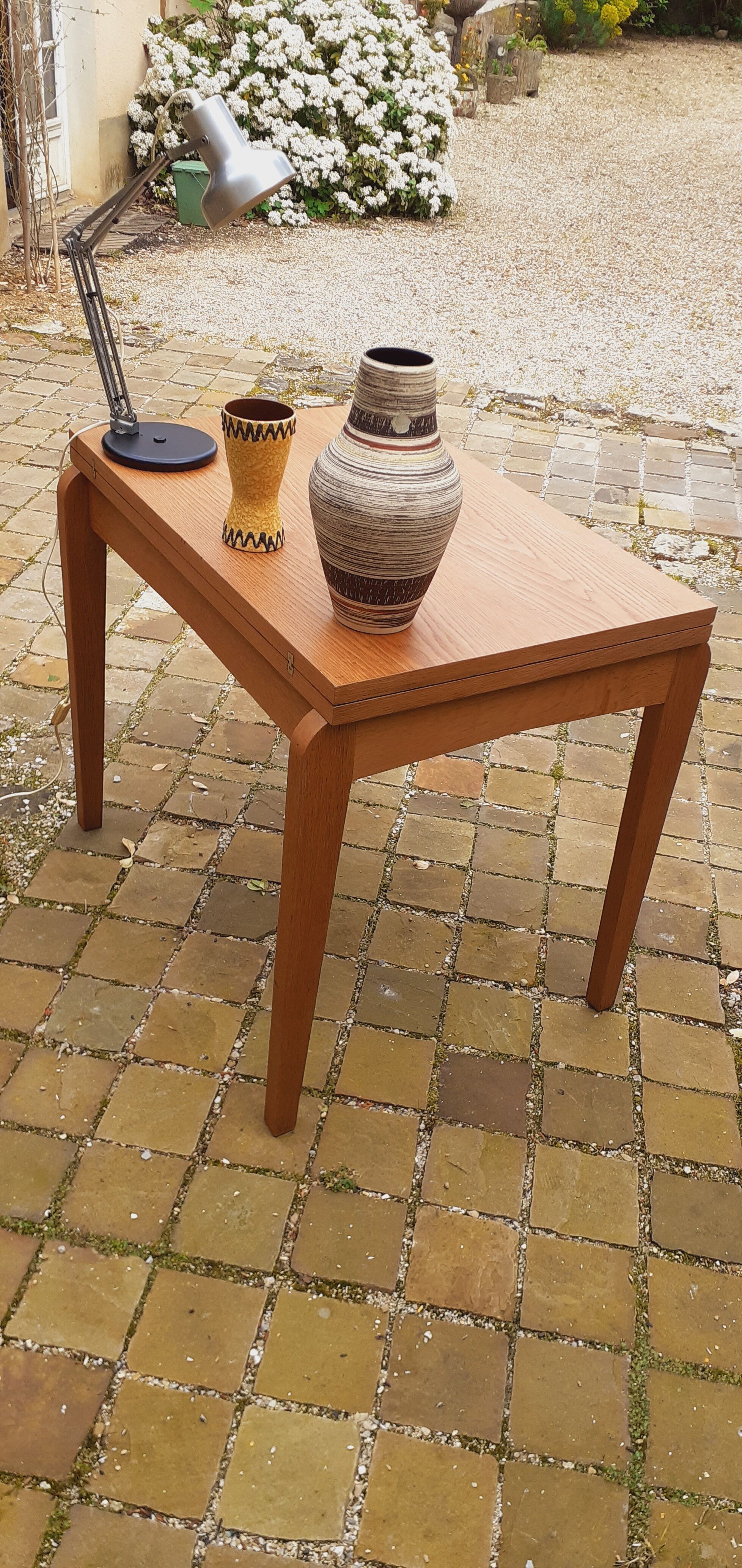 Table vintage wallet year 50 in light oak