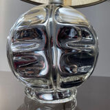 Vintage eglomised glass lamp from the 50s-60s