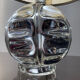 Vintage eglomised glass lamp from the 50s-60s
