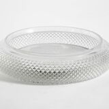 Stunning 1960s illuminated Limburg crystal glass wall mirror