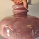 Purple and white opaline pendant light from the 60s/70s.