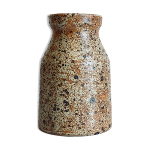 Vase en grès pyrite vintage