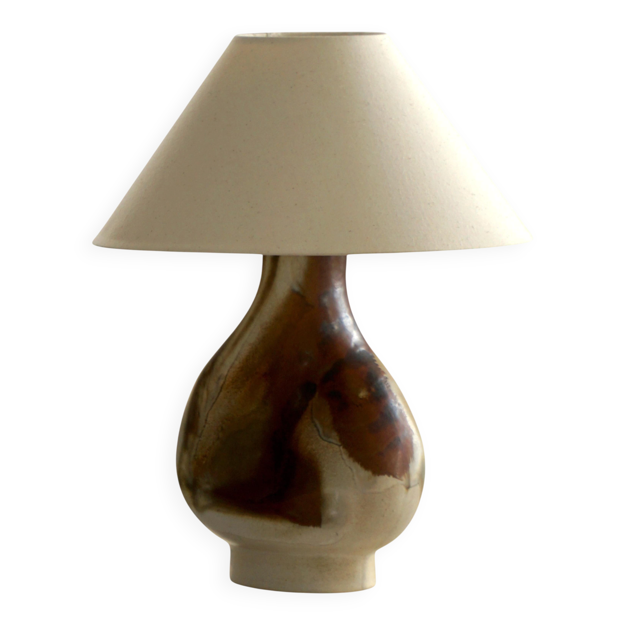 Axella Stoneware, sculptural table lamp from Denmark in stoneware, Model No 989, 1960s-70s.