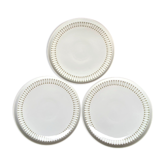 Set of 3 Melitta dessert plates