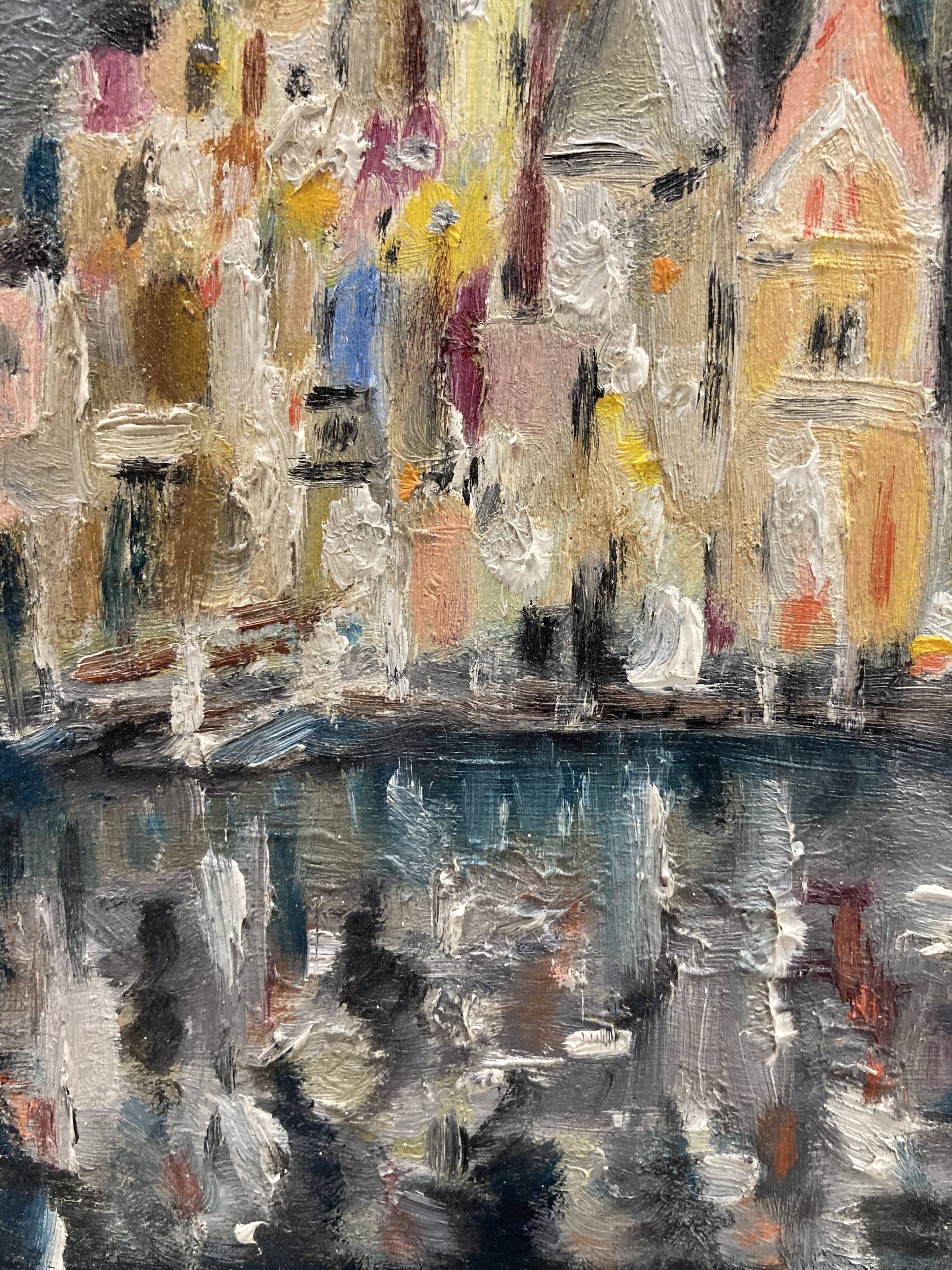 Huile sur panneau vintage