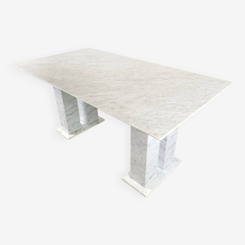 White marble dining table, 1970s