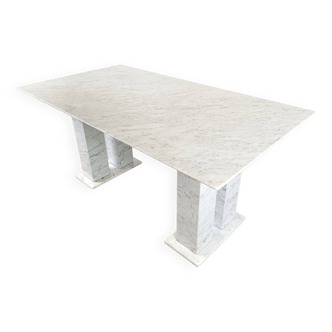 White marble dining table, 1970s