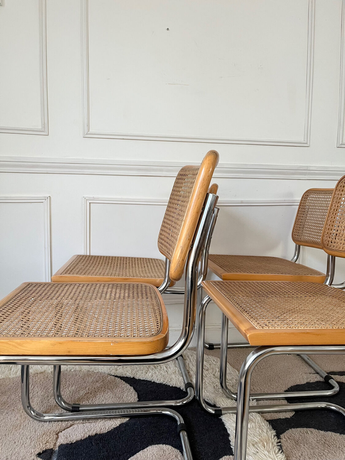 Set of 4 Cesca B32 chairs