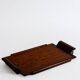 Plateau de service en bois massif de style Art Déco – Années 40-60