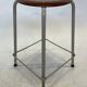 Vintage school stool, 1970s industrial design, Dutch minimalist