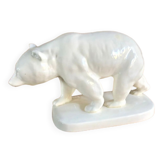 Art deco bear statue 1930 Sarreguemines