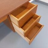 Vintage oak wood desk from the 60s