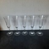 Set of flute glasses