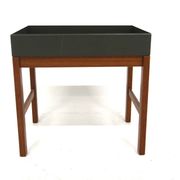 Scandinavian teak and metal planter, Sweden 1960