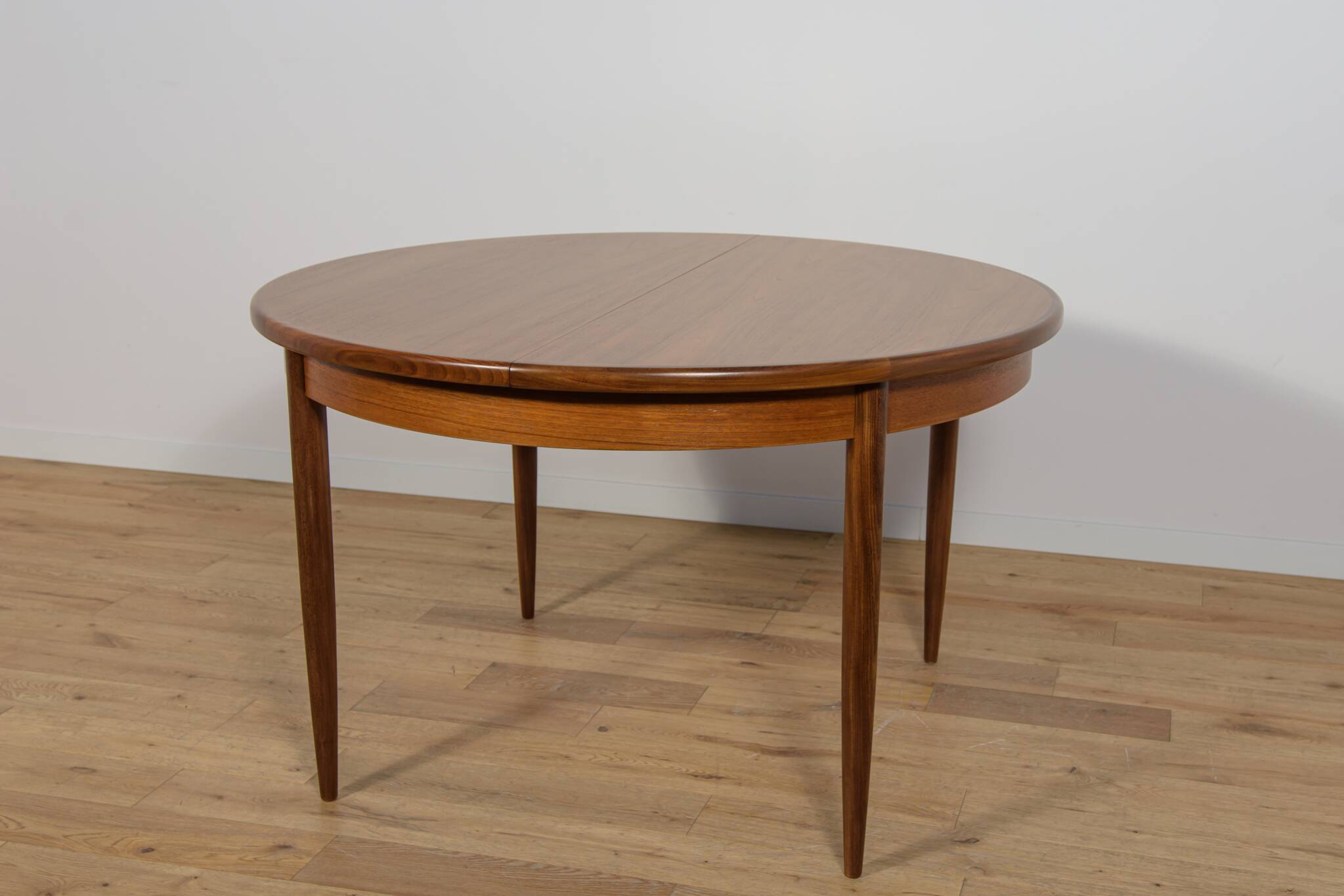 Mid-Century Teak Round Fresco Dining Table from G-Plan, United Knigdom.