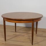 Mid-Century Teak Round Fresco Dining Table from G-Plan, United Knigdom.