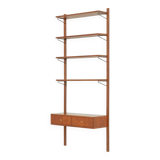 Scandinavian vintage wall unit with a console in the style of Poul Cadovius, 1960s