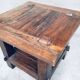 Wabi Sabi Style Oak Side Table, France, 1930s