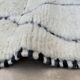 Tapis Berbère Beni Ourain blanc -  289 x 203 cm