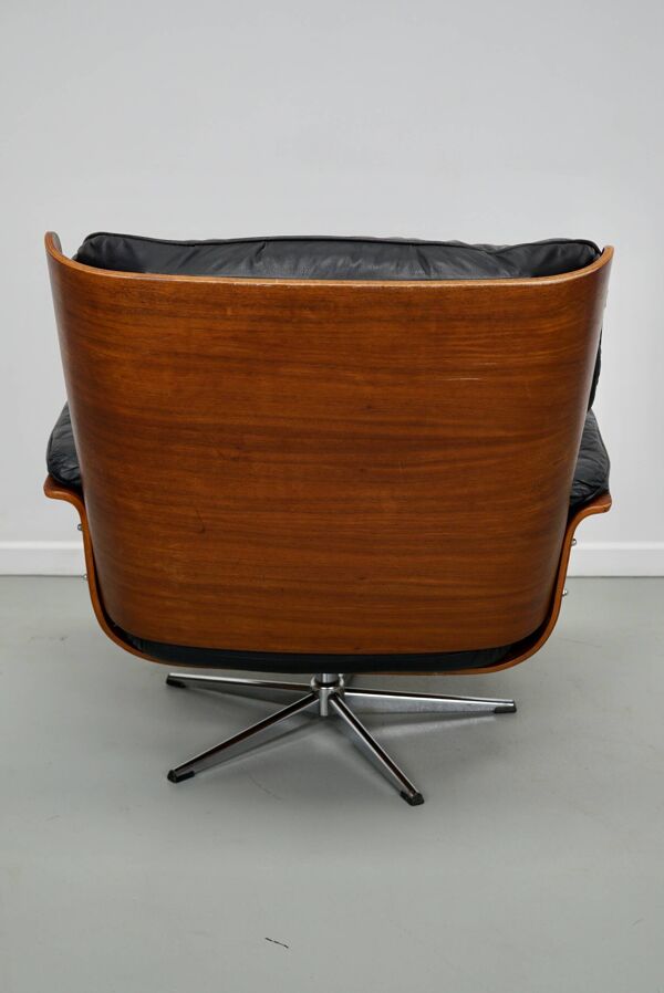 Fauteuil / chaise longue vintage par Martin Stoll pour Giroflex, Allemagne, années 1960