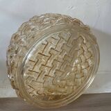 Vintage Amber Glass Wall/Ceiling Light