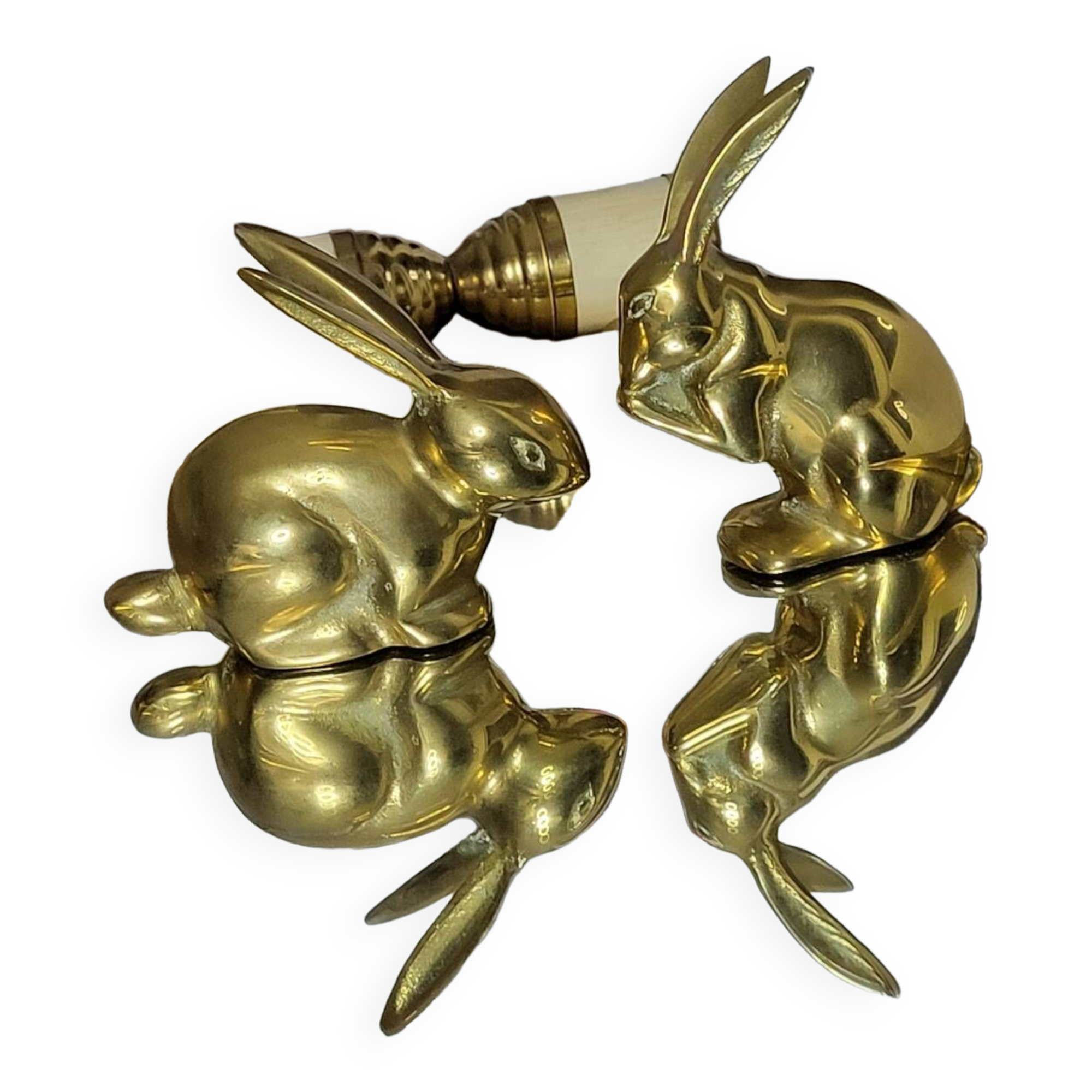 Lapin en laiton