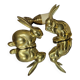 Lapin en laiton