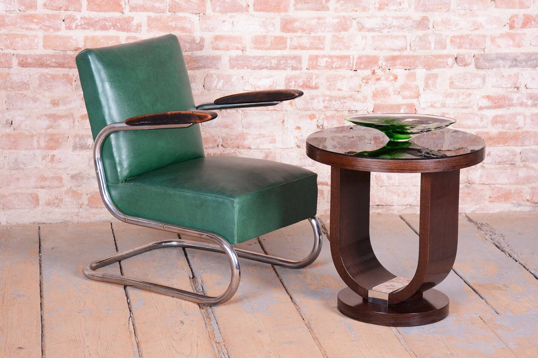 Bauhaus Armchairs in Beech and Chrome from Mauser, Germany, 1930s, Set of 2
