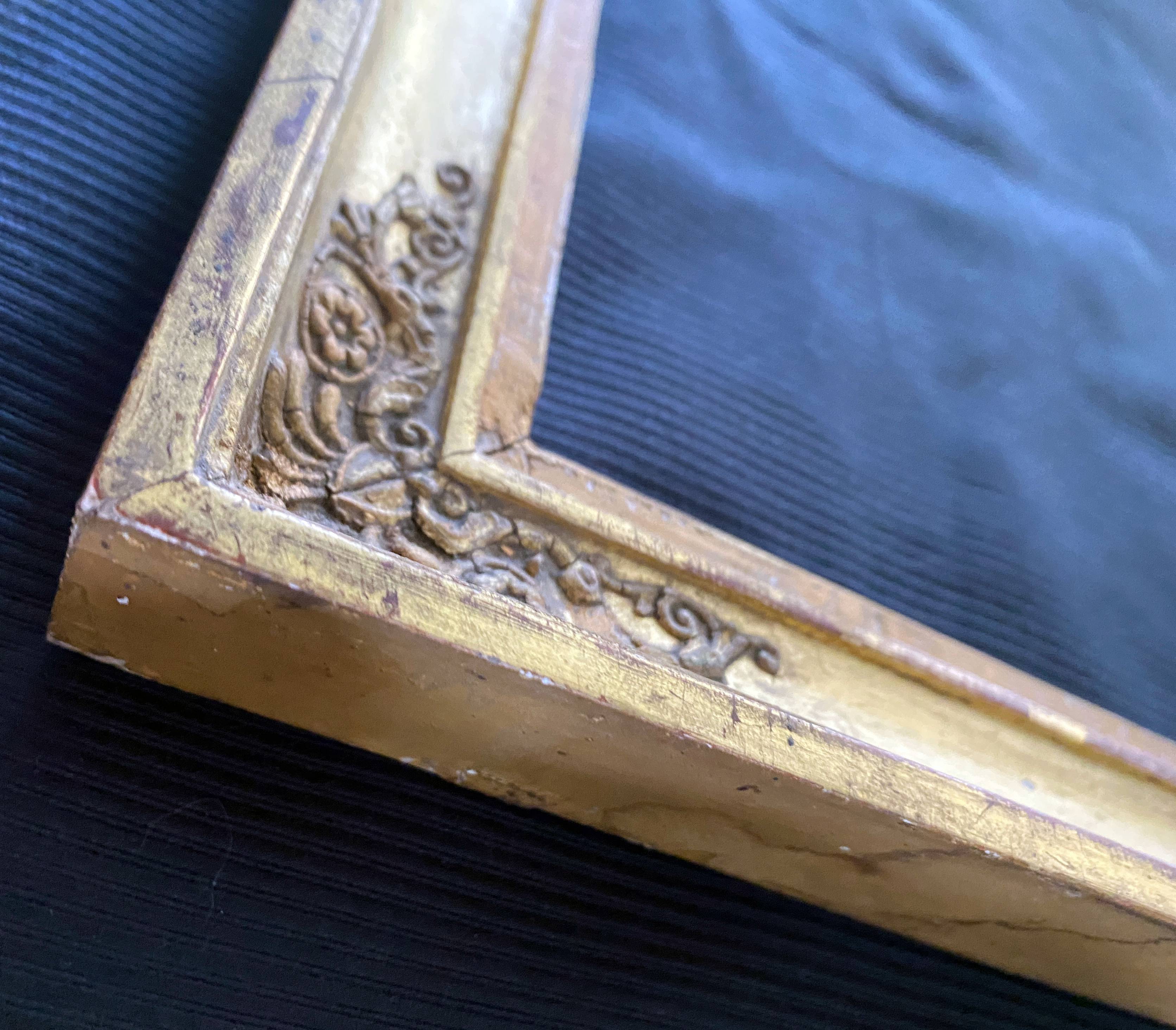 Cadre à palmettes d'époque Empire Restauration