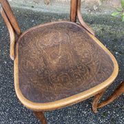 2 Chairs bistro café of the theater of COLMAR Viennese curved wood Thonet Nr 57