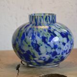 Blue and green ball vase