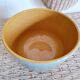 Old blue dish or salad bowl