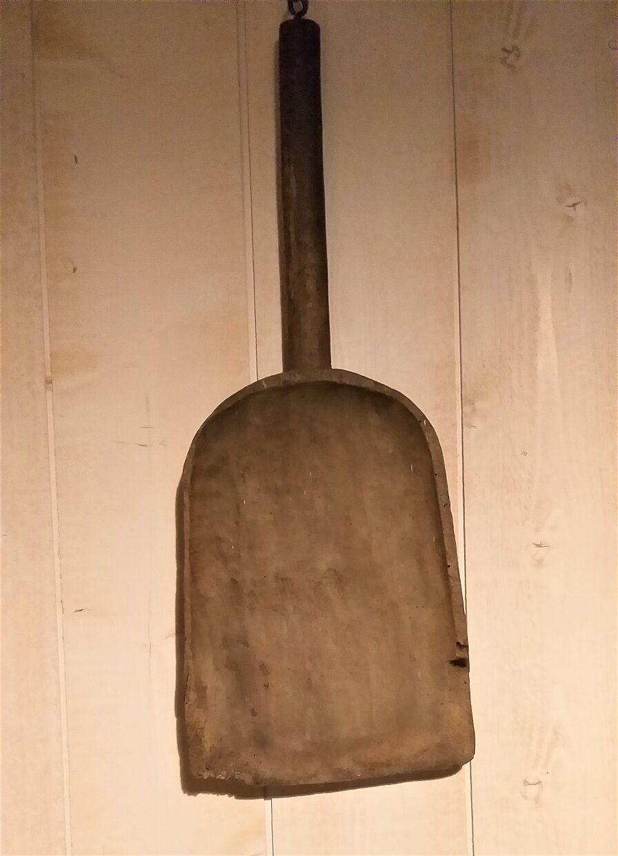 Very old wooden shovel