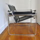 Wassily B3 leather armchair by Marcel Breuer Made in Italy 1970