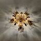 Floral Hollywood Regency Wall or Ceiling Lamp