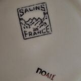 Set of 6 oval yellow hollow plates Salins model Tivoli