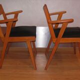 Pair of vintage bridge armchairs