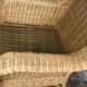 Rocking chair in rattan and bamboo rocker 1980