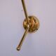 Vintage "Diabolo" wall apply in black metal and brass